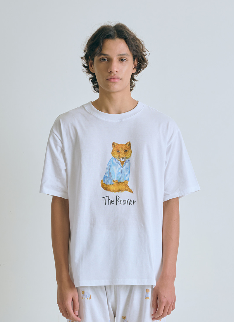 여우&#039;프린트&#039; 티셔츠